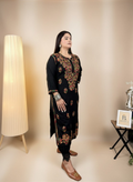 Midnight Garden Embroidered Kurta