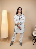 Lucknowi Heritage Handcrafted Chikankari Kurta Set with Pants